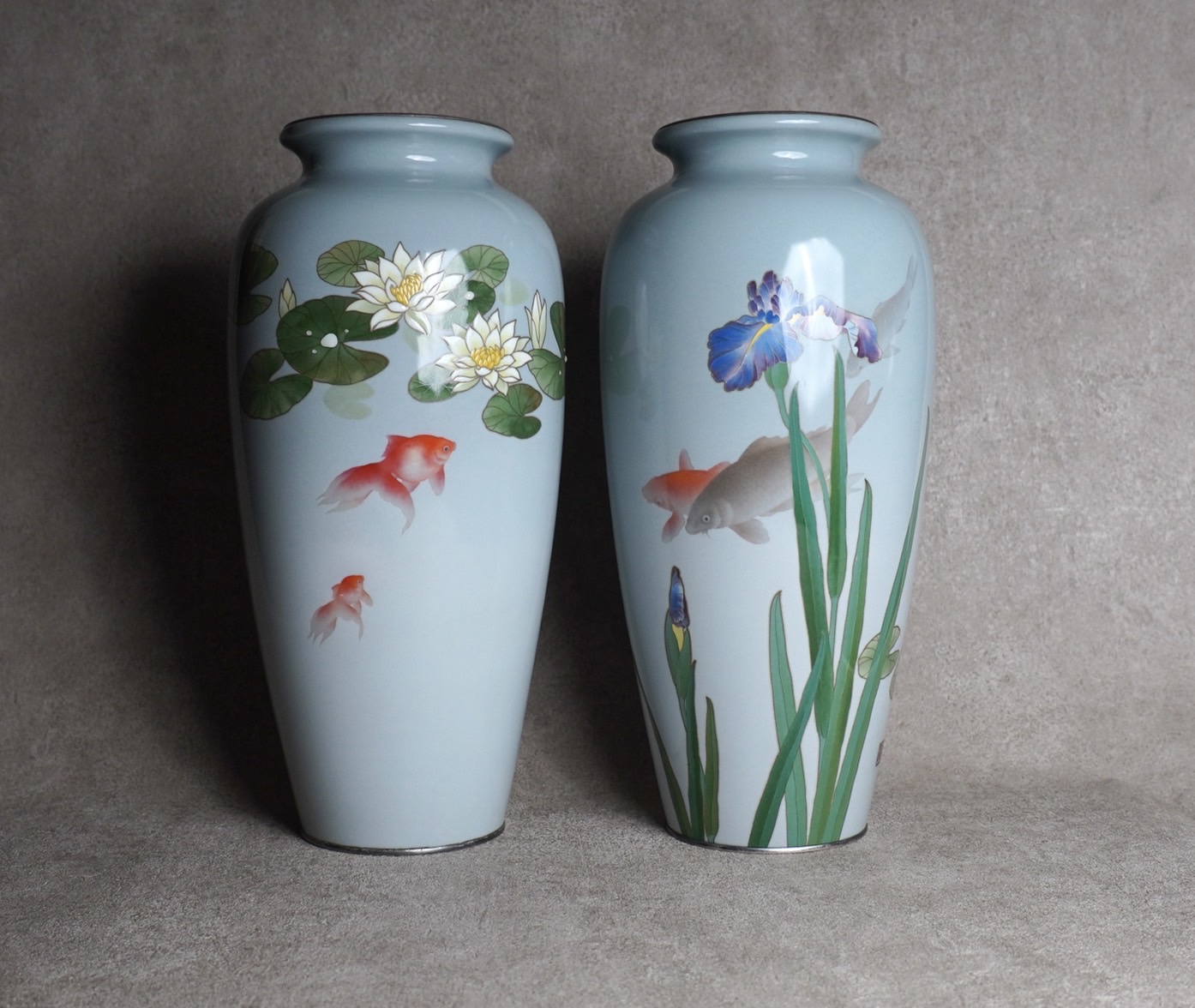 安藤重兵衛 / 明治 七宝 / 盛上七宝 花瓶